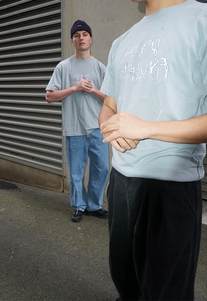 トップス SCRIBBLE TEE Scribble Tee' Powder Blue T-shirt | slow pickles